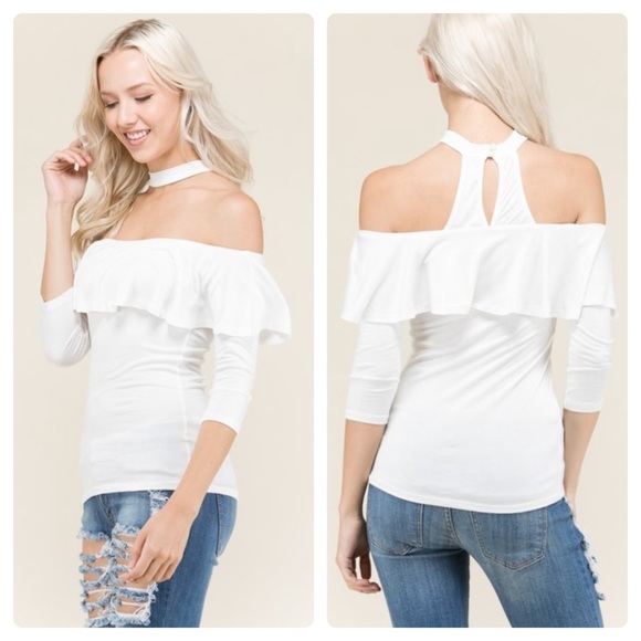 LAST 3!!! Off The Shoulders White Sleeve Blouse - Picture 13 of 13